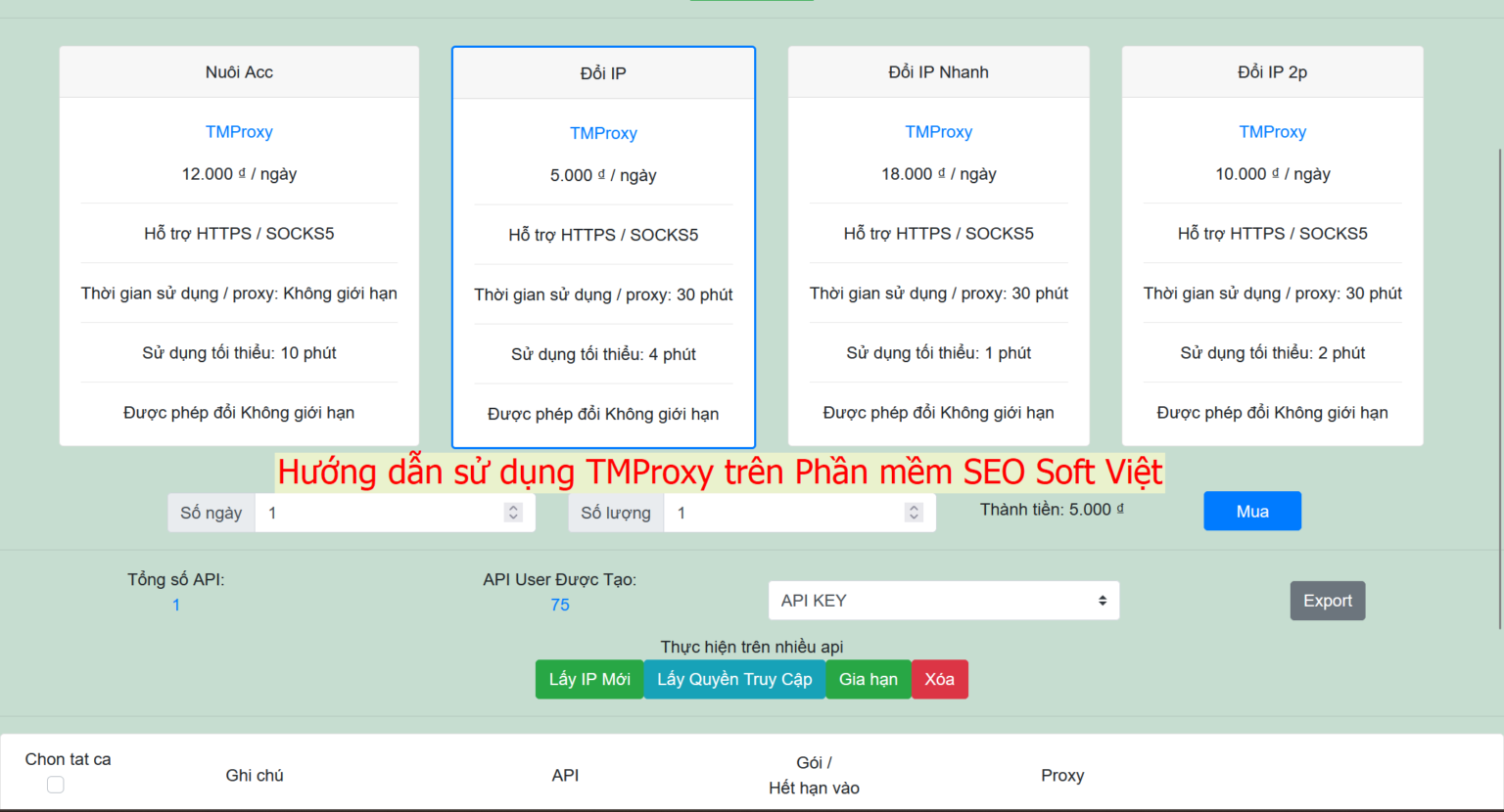Tim Proxy Hướng dẫn sử dụng tmproxy cho doanh nghiệp cùng Soft Việt Digital